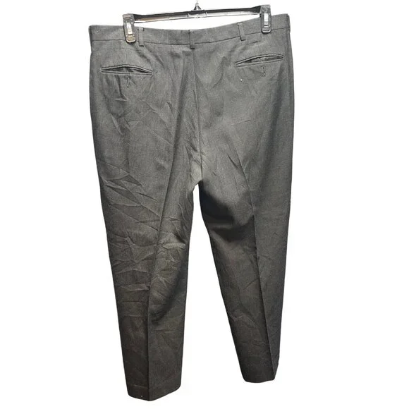 Vintage Yves Saint Laurent Trousers YSL Gray Wool Blend Dress Pants – Size EU50 - Picture 2 of 6